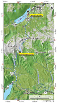 Mapa lago Rucachoroi - Vivac Malalco chico
